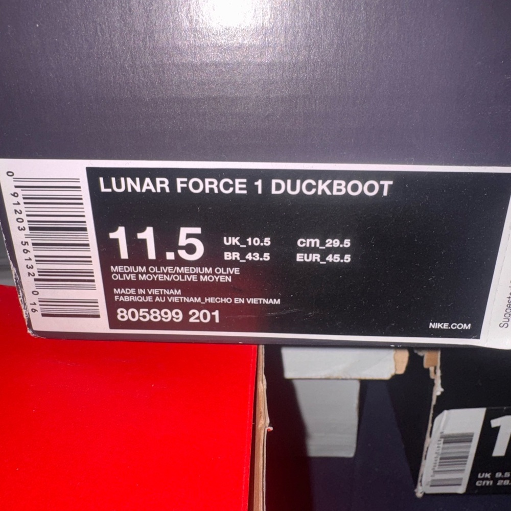 Nike Olive Green Lunar Fprce Duckboot - Picture 6 of 8